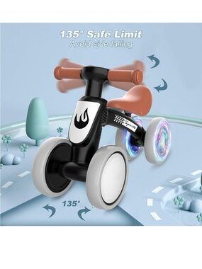 Colorful Lighting Baby Balance Bike for toddlers